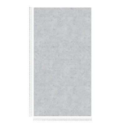 Wallpaper with geometric shapes and shiny accents - light gray, 1406426 AS Creation