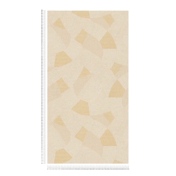 Tapetes ar ģeometriskiem elementiem, nedaudz spīdīgas | bēša - 3012061 AS Creation