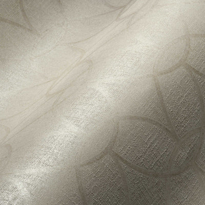 Tapetes ar ģeometrisko dizainu baltā krāsā, 1335531 AS Creation