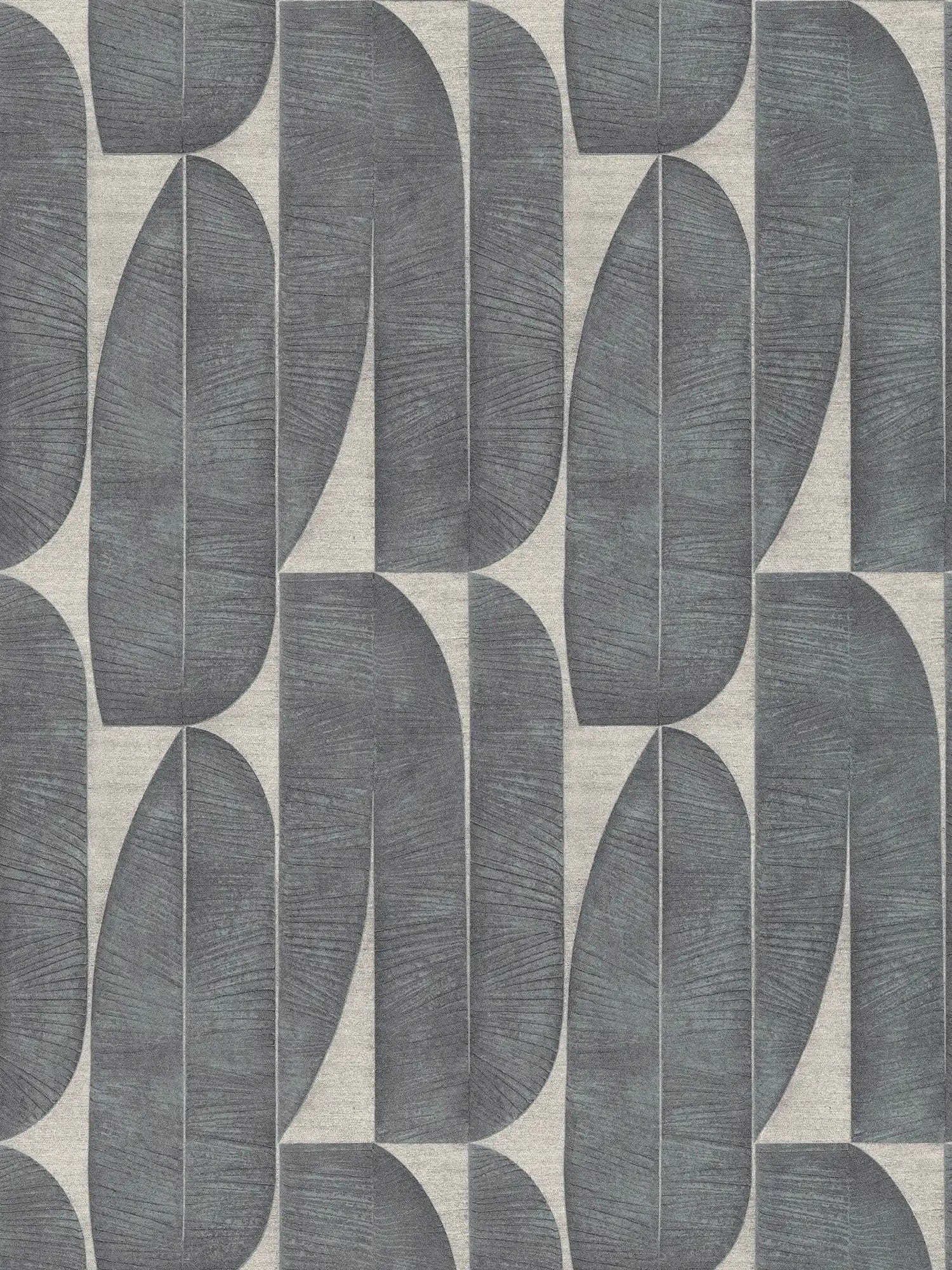 Skaistas tapetes ar ģeometrisko rakstu bēša un melnā krāsā, 396583 AS Creation