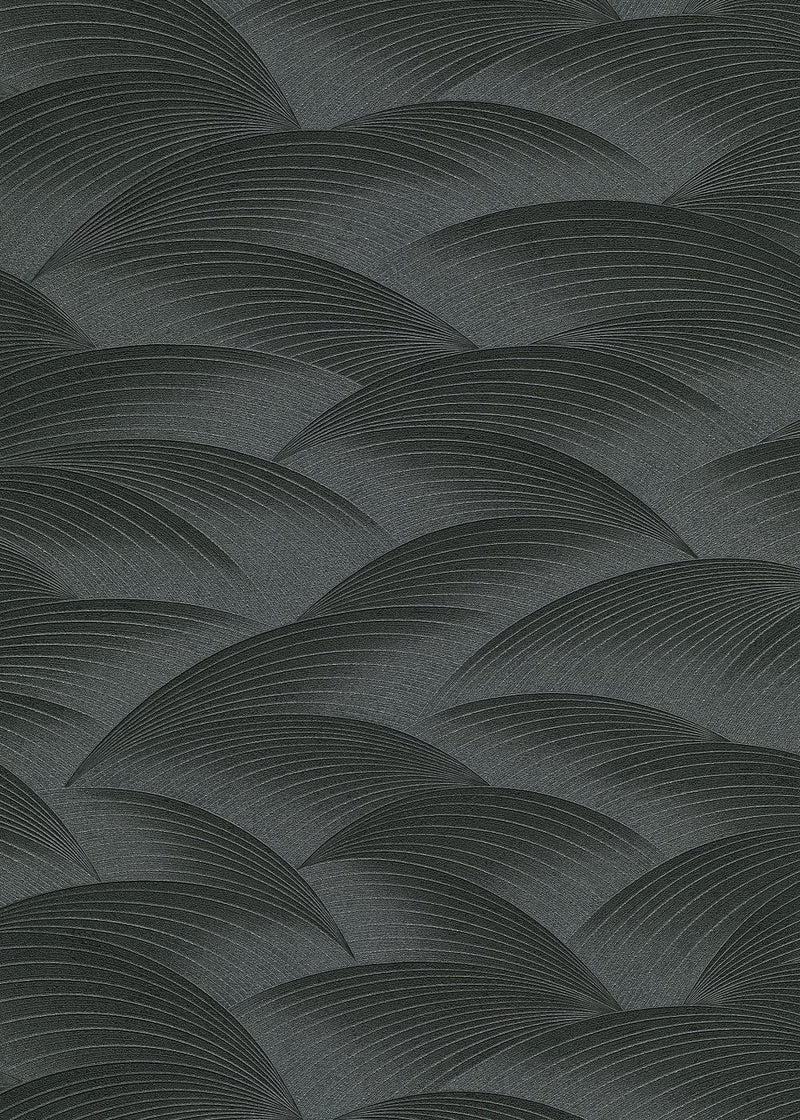 Tapetes ar ģeometrisko rakstu: viļņi melnā krāsā, Erismann, 3751637 Erismann