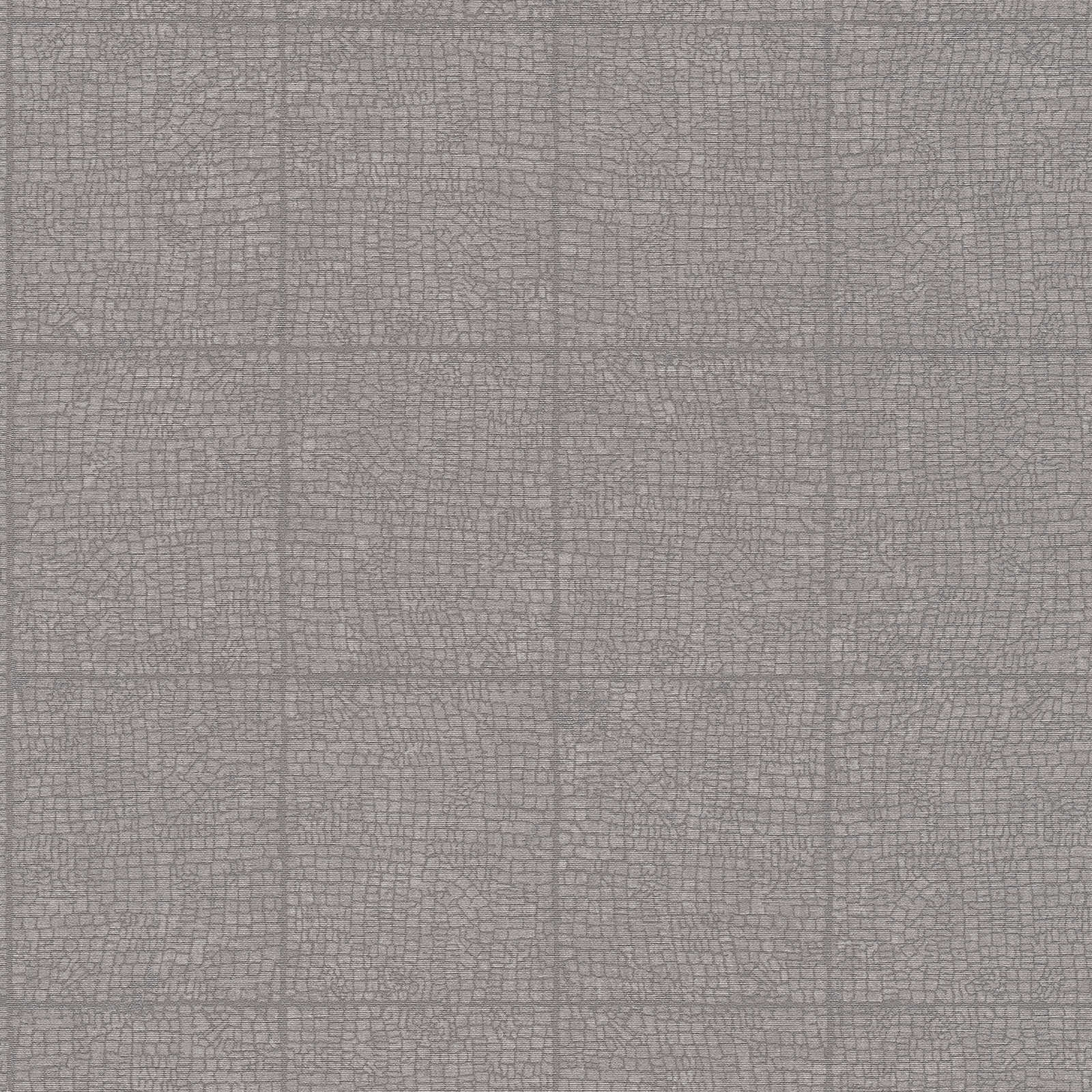 Tapetes ar grafisku flīzes rakstu pelēkā krāsā - AS Creation 1360357 AS Creation