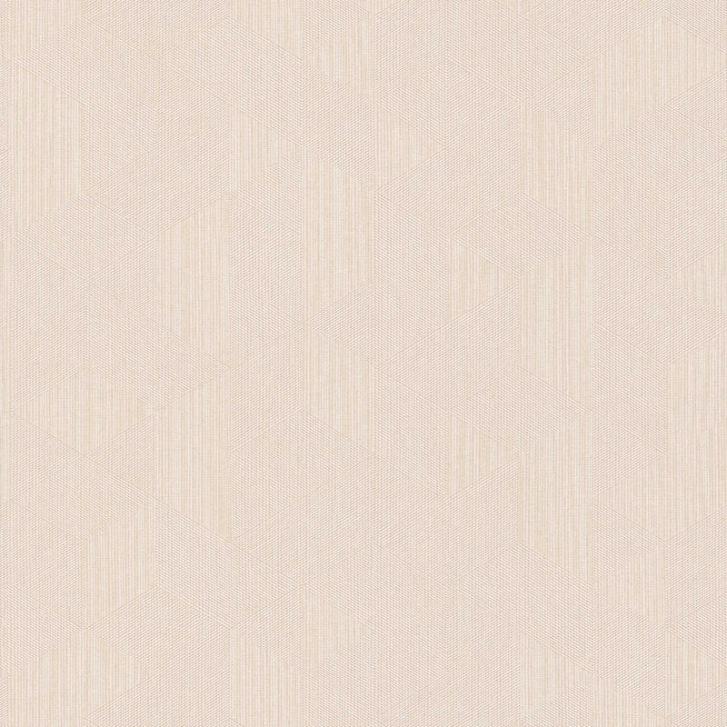 Tapetes ar grafisku rakstu un mirdzuma efektu mandeļu krāsā, 1335474 AS Creation