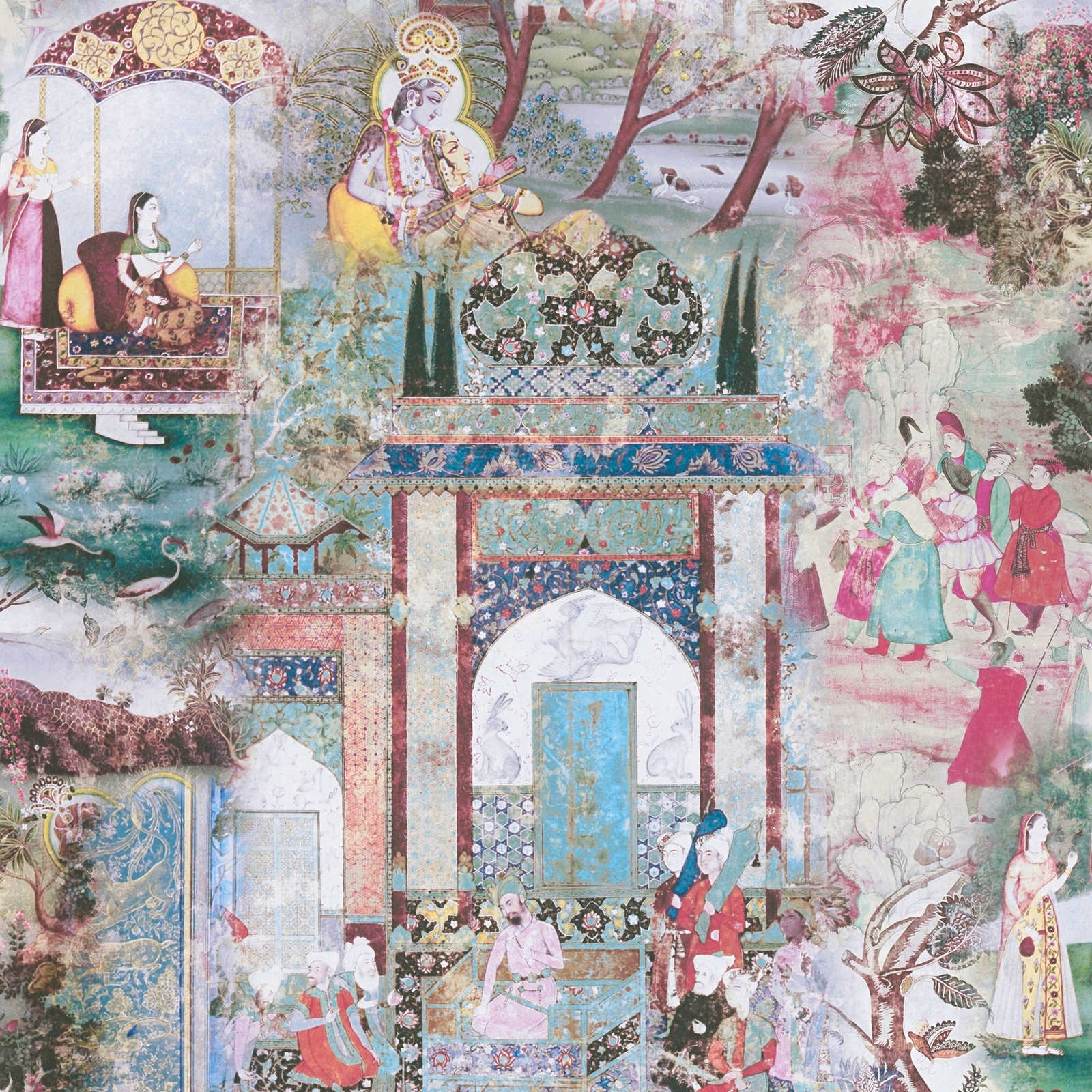 Tapetes ar indijas motīvu vintāžas stilā - 1351457 AS Creation