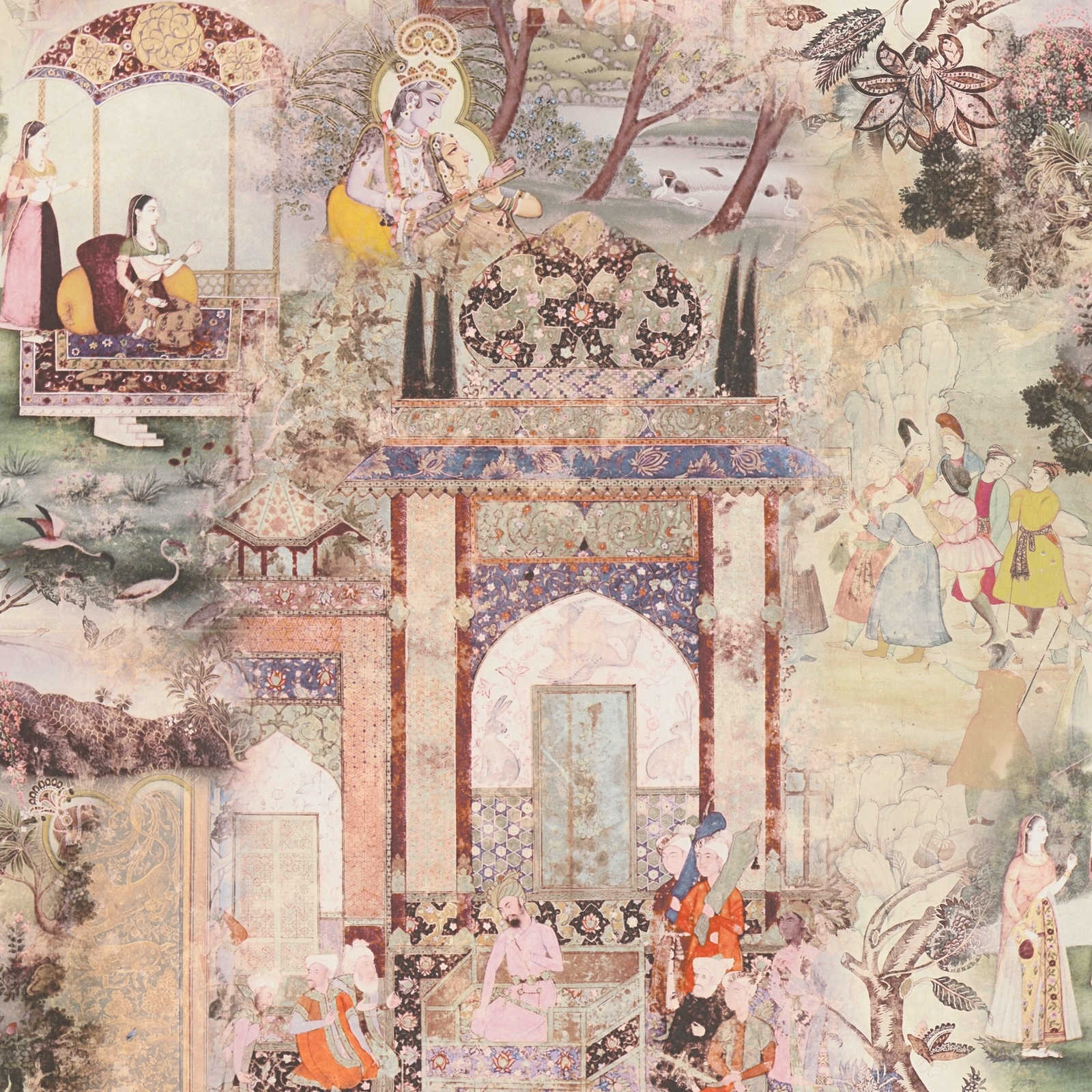 Ar dabas motīviem tapetes AS Creation daudzkrāsainas AS 381742 AS Creation