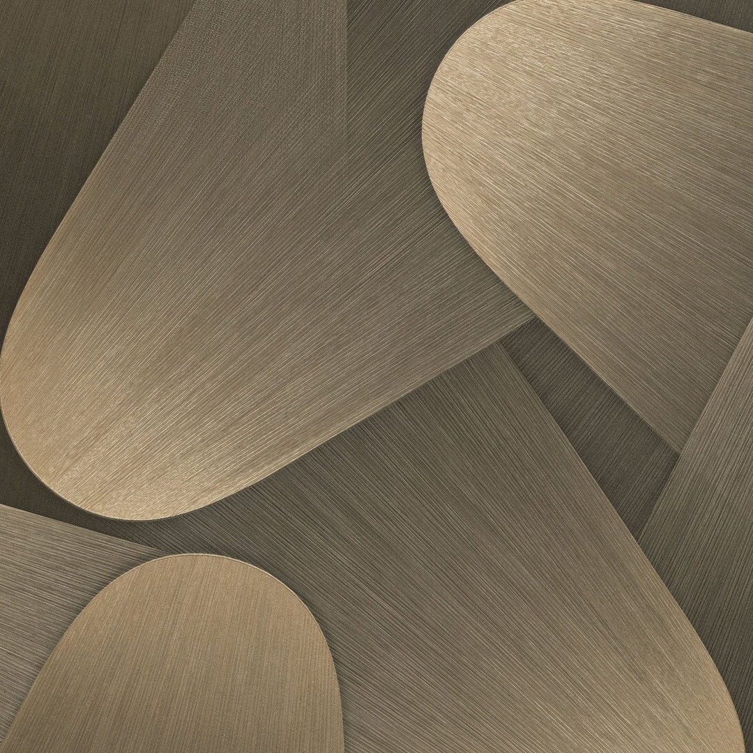 ERISMANN tapetes 3763613: 3D formas, zelts/brūns Erismann
