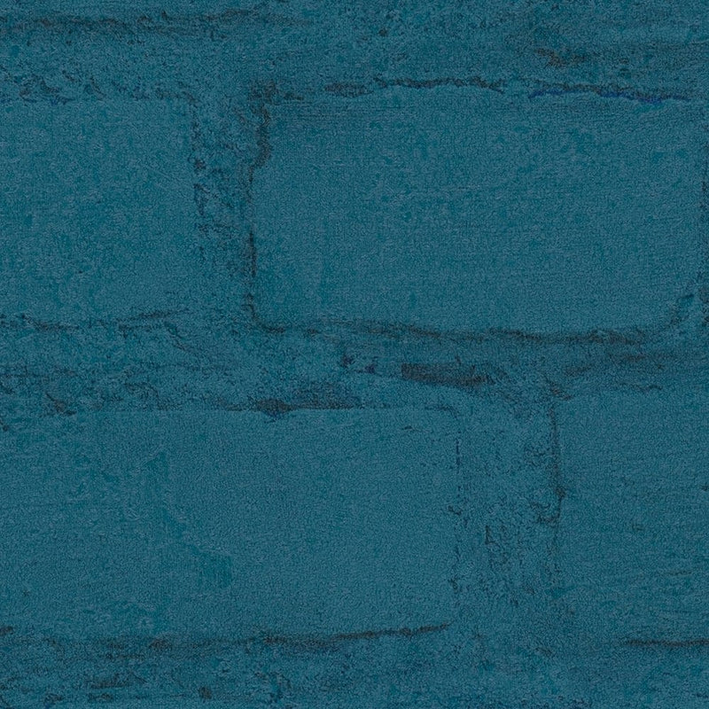 Tapetes ar ķieģeļu sienu krāsotu zilā krāsā, 1332600 AS Creation