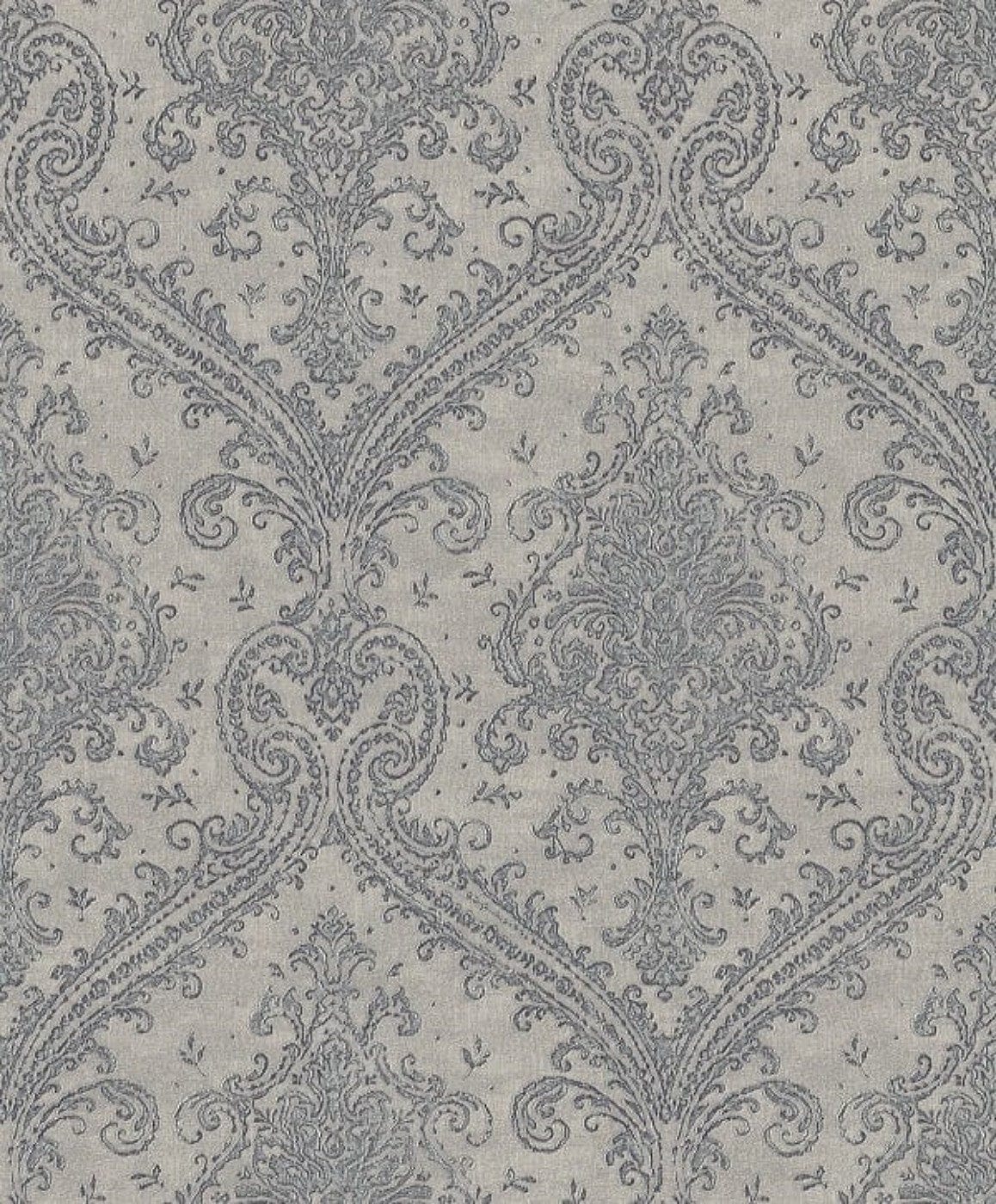 Tapetes ar klasisku ornamentu pelēkā krāsā - RASCH 1465304 RASCH