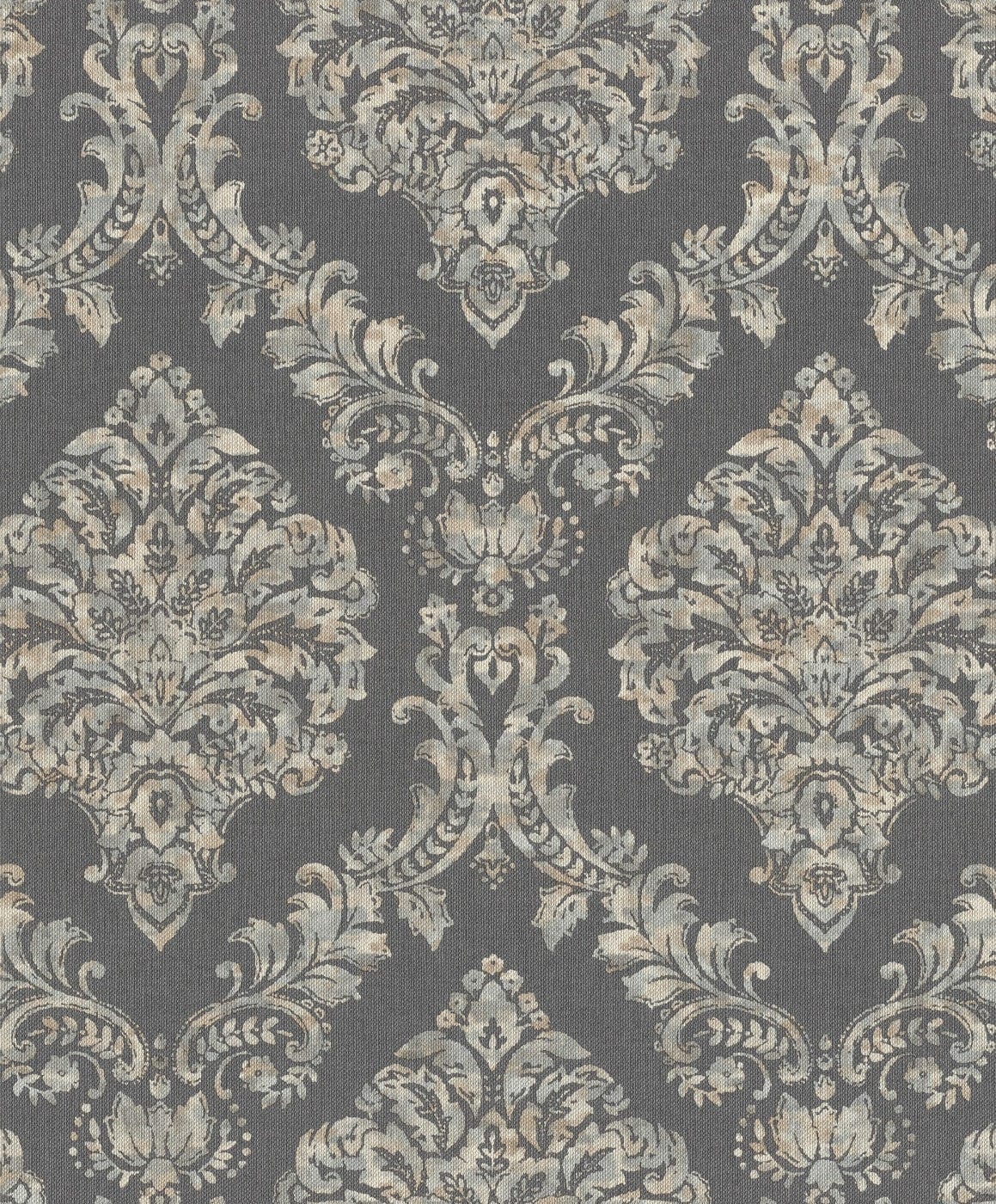 Tapetes ar klasisku rakstu tumšos toņos - RASCH 1466444 RASCH