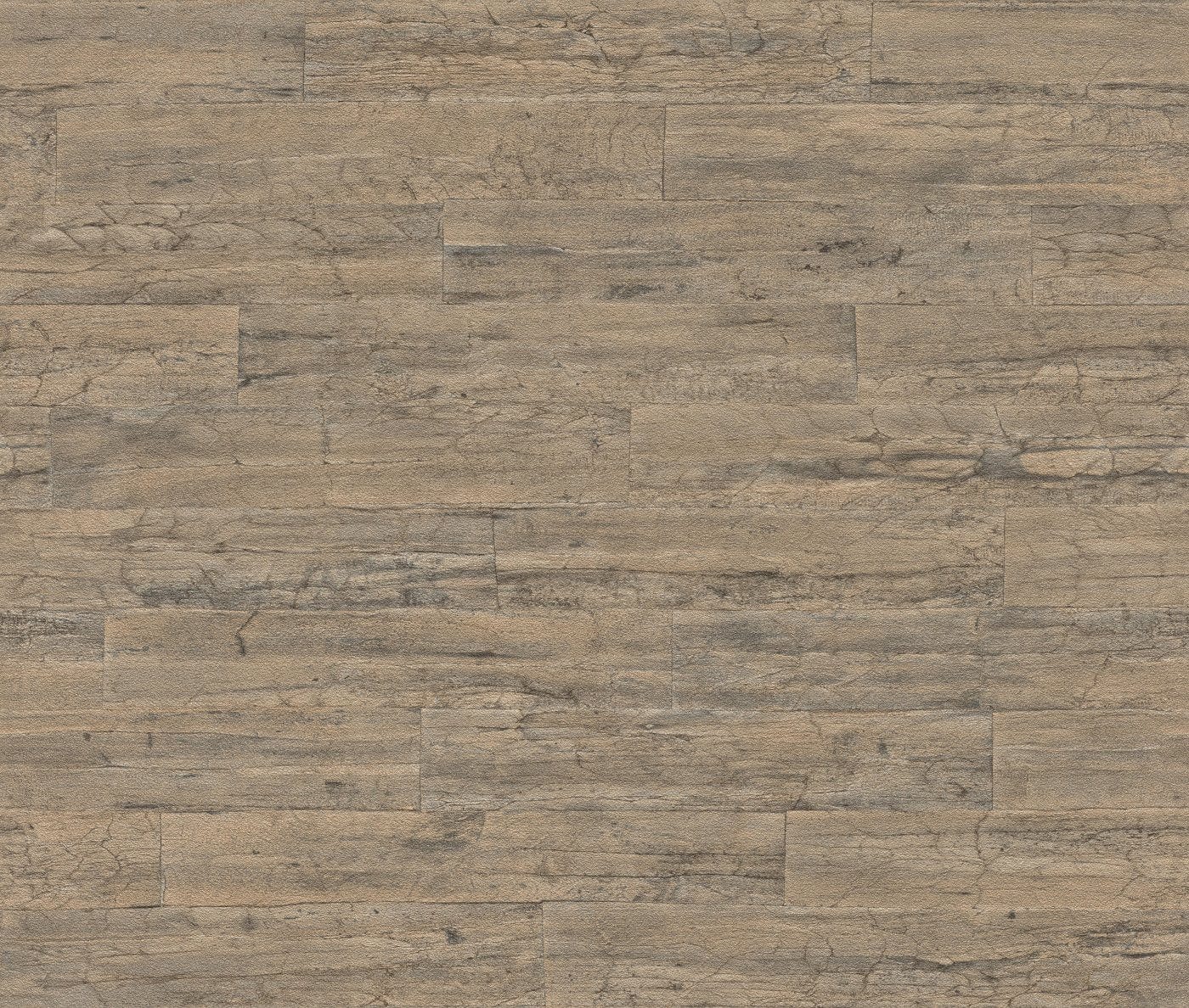 Tapetes guļamistabai ar koka dēlīšiem brūnā krāsā, RASCH, 537031 RASCH