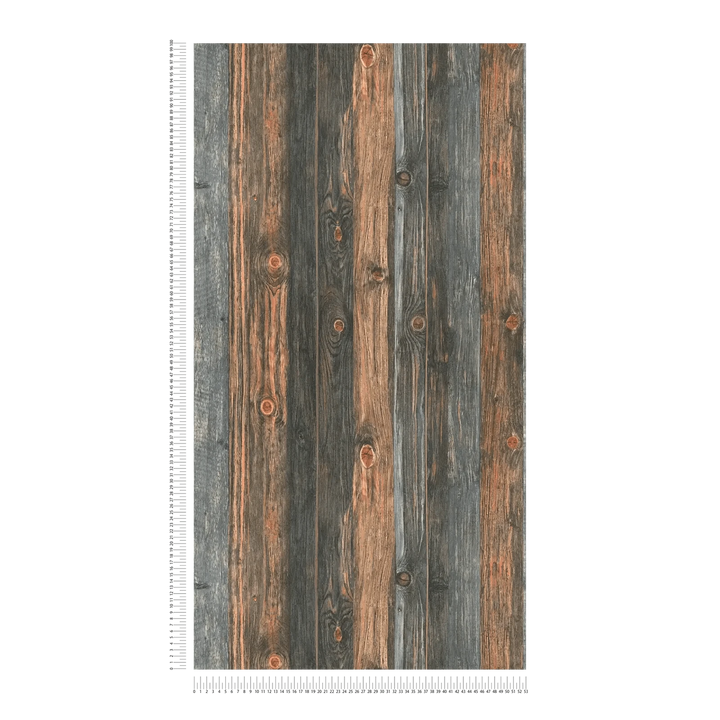 Tapetes ar koka imitāciju AS Creation 90861-2 brūnā krāsā AS Creation