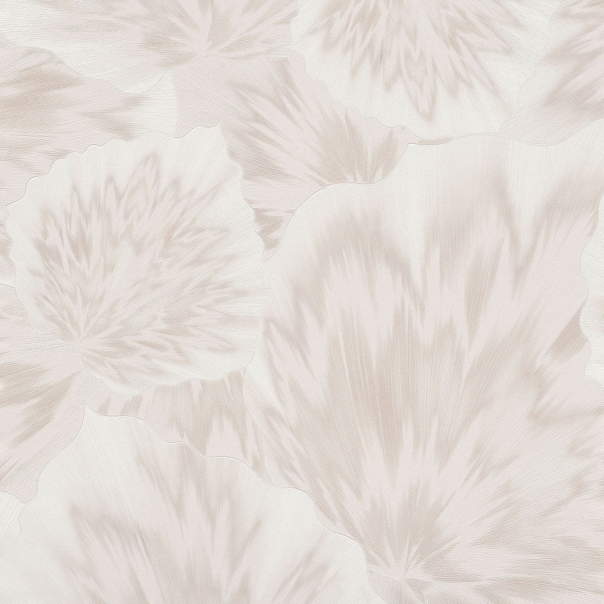 Tapetes ar lapām, krēmā/bēšā ar metālisku efektu Erismann