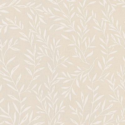 Cheap wallpaper with leaves in country style: beige - AS 390732 AS Creation