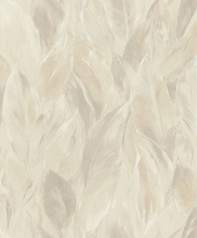 Tapetes ar lapām uz teksturēta virmas: siltos toņos , RASCH, 2031372 RASCH