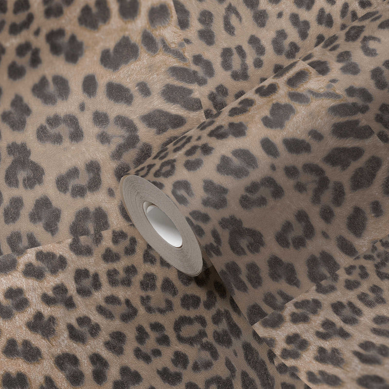 Tapetes ar leoparda rakstu bēšā krāsā - AS Creation 1360321 AS Creation
