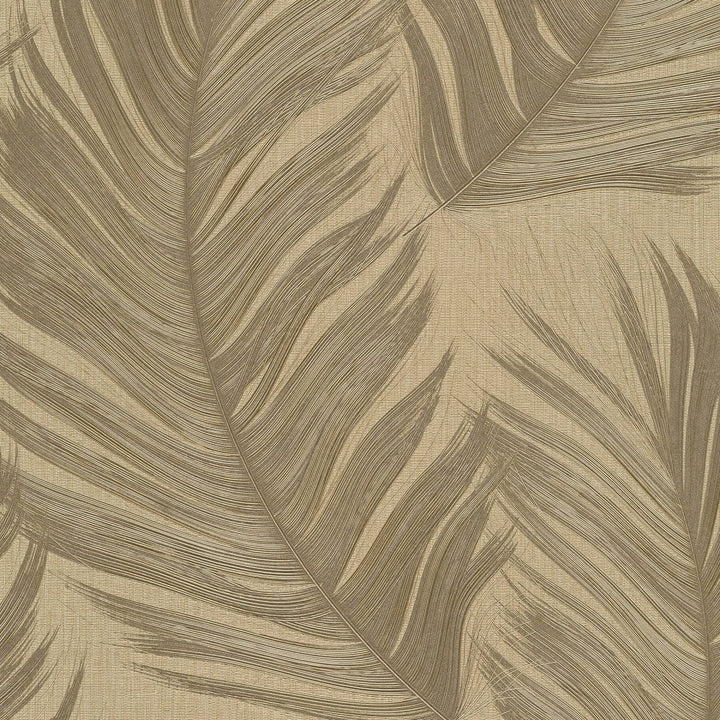 ERISMANN tapetes 4005756: Lielas lapas, zelta Erismann