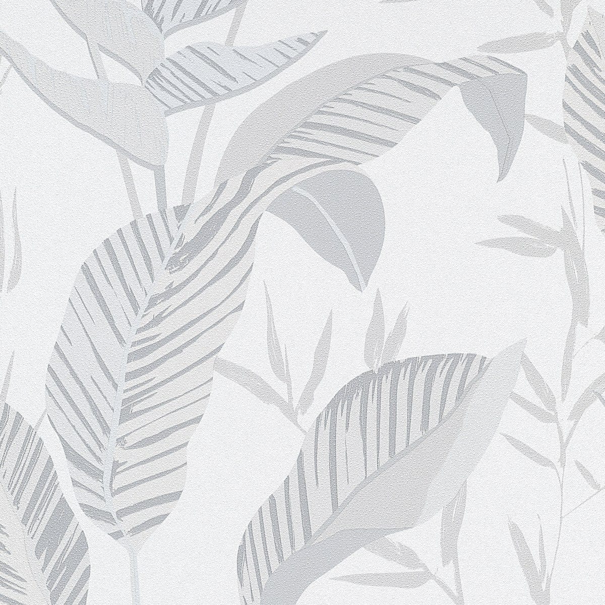 Tapetes ar lielām lapām pelēkos toņos - 1033210, Erismann (Vācija) Erismann