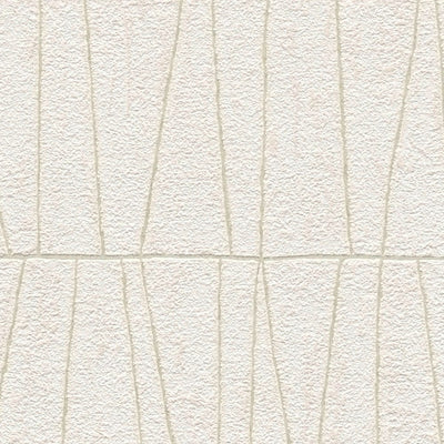 Tapetes ar lineāru rakstu - balta, zelta krāsā, 1403466 AS Creation