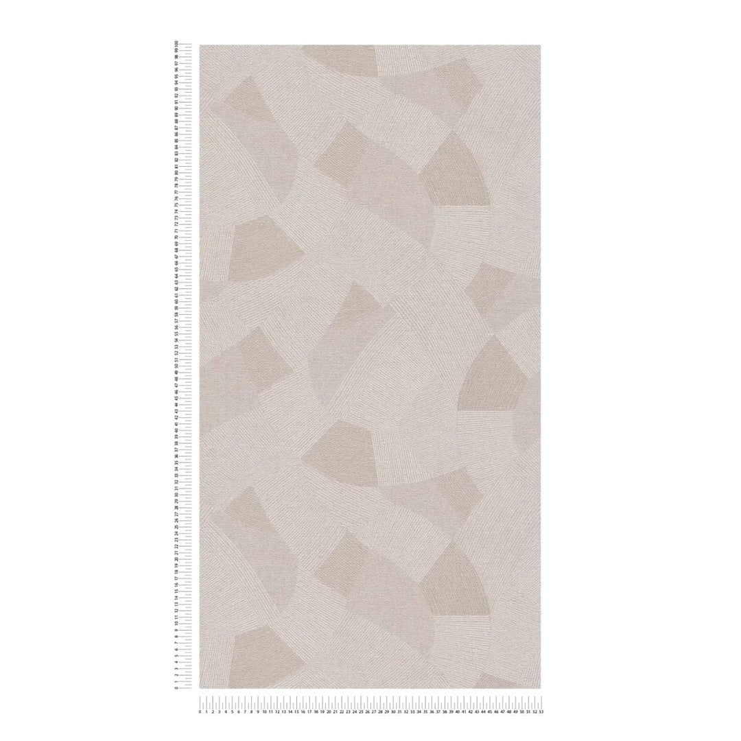 Tapetes ar maigām formām un vieglu tekstūru | silti pelēkā krāsā AS Creation