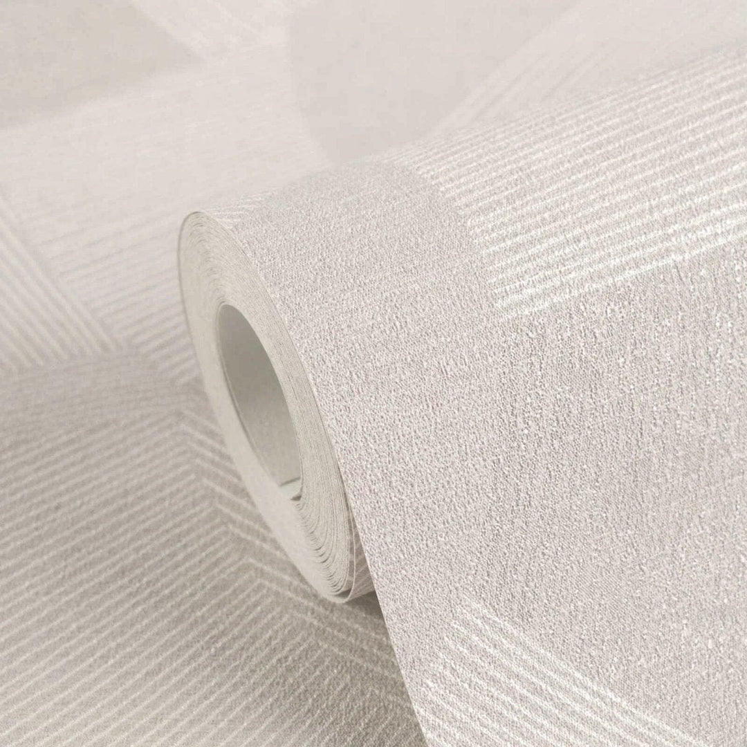 Tapetes ar maigām formām un vieglu tekstūru | silti pelēkā krāsā AS Creation