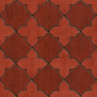 Tapetes ar marokas stila ornamentu sarkanā krāsā AS Creation