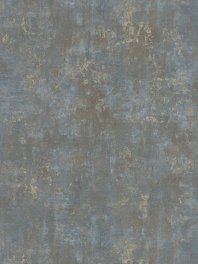 Tapetes ar metāla akcentiem - brūnas, zilas, zelta krāsas, 1406635 AS Creation