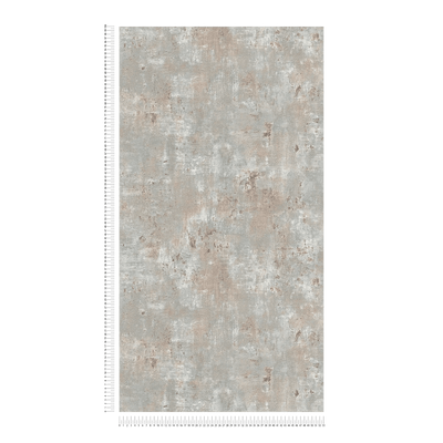 Wallpaper with metallic accents - grey, blue, bronze, 1406636 AS Creation