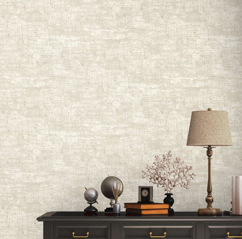 Wallpaper with metallic effect, beige with gold elements, 1406437 AS Creation