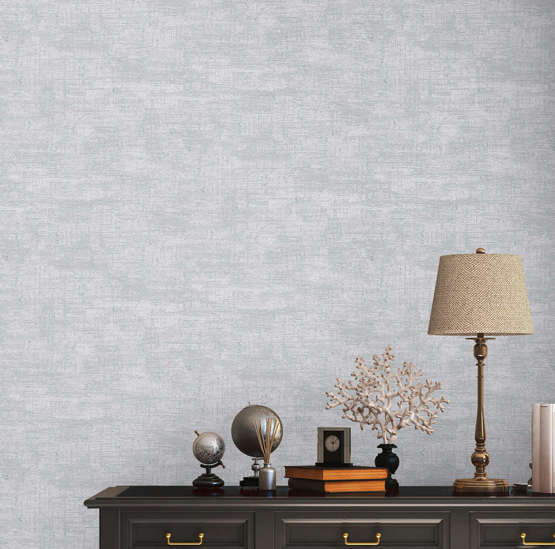 Wallpaper with a metallic effect, gray sharp, 1406434 AS Creation