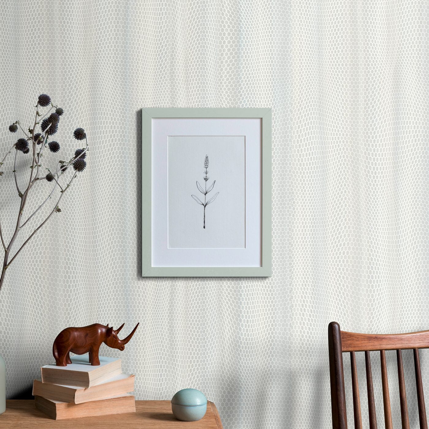 Tapetes ar modernu 3D grafisku rakstu zilgāni zaļā krāsā, Erismann - 3754463 Erismann