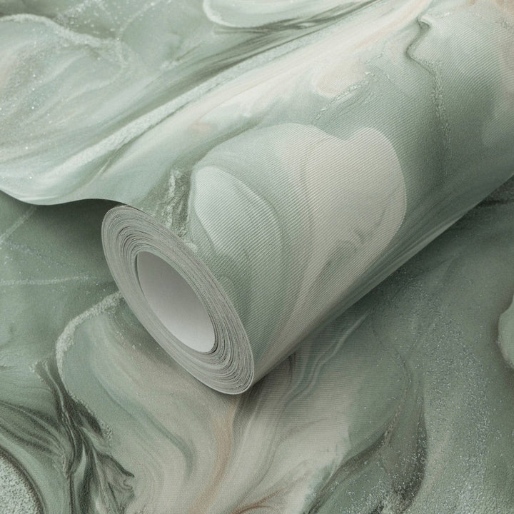 ERISMANN tapetes 4005432: Marmora efekts, tirkīza Erismann