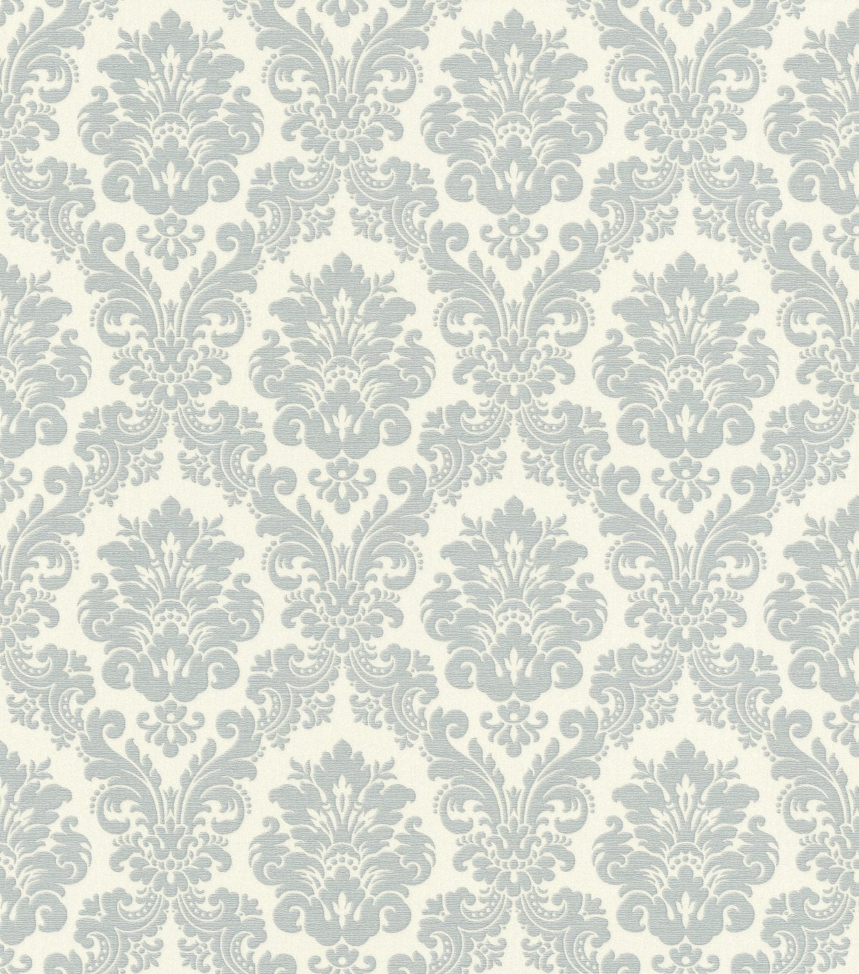 Tapetes ar ornamentu baroka stilā: zila, balta, RASCH, 570533 RASCH