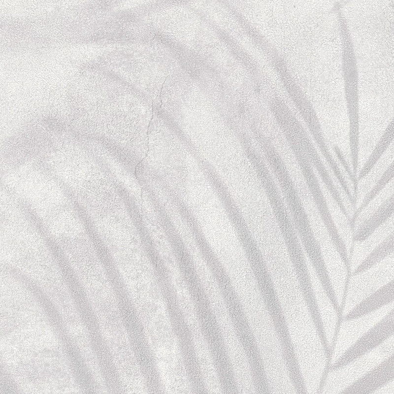 Tapetes ar palmu lapām gaiši pelēkā krāsā, matētas, 1332543 AS Creation