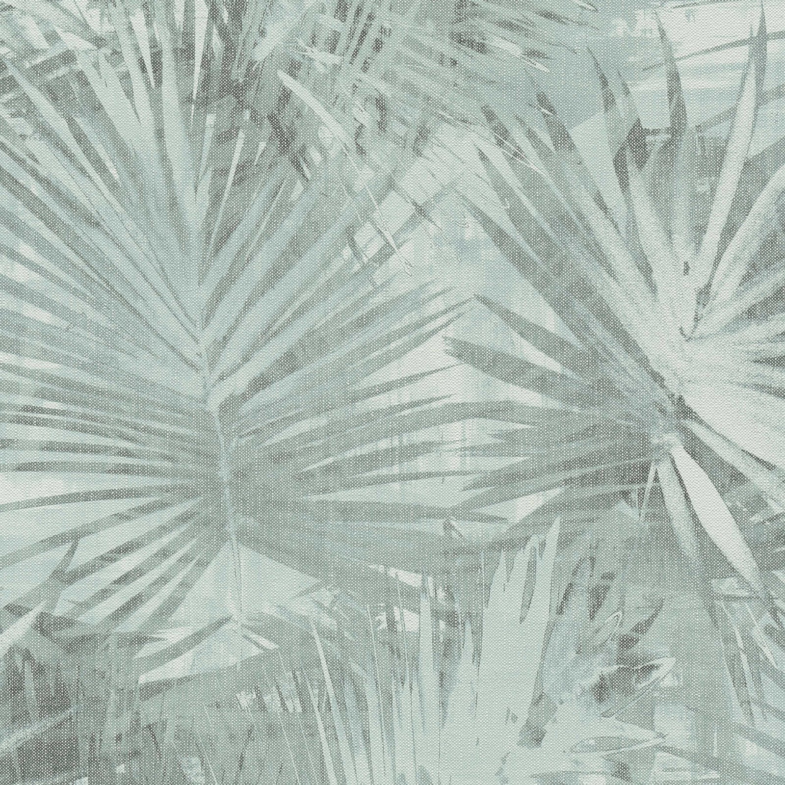 Tapetes ar palmu lapām tirkīzā krāsā AS Creation 363853 AS Creation