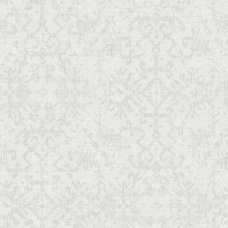 Tapetes ar persiešu paklāja ornamentu baltā krāsā, 1360277 AS Creation