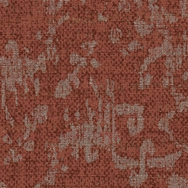 Tapetes ar persiešu paklāja ornamentu sarkanā krāsā, 1360273 AS Creation