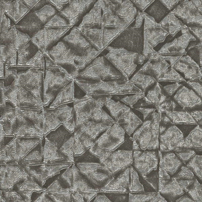 Tapetes ar rakstu Āfrikas stilā melna un sudrabā krāsā, 2537546 RASCH