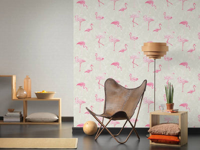 Tapetes ar rozā flamingo 359801 AS Creation
