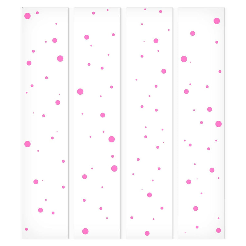 Tapetes ar roza punktiem uz balta fona, 89687 G ART