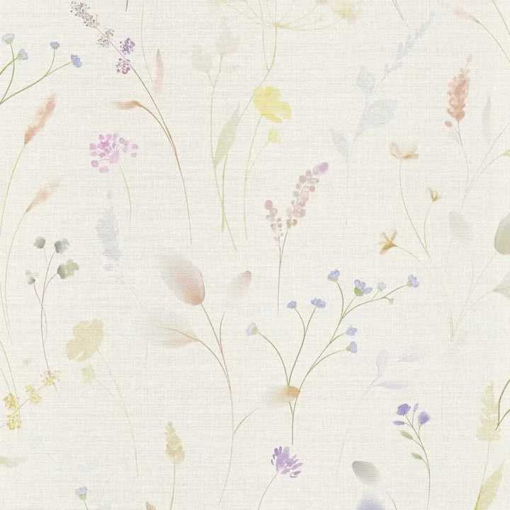 Tapetes ar skaistām pļavas ziediem| balta, zala - 3012225 AS Creation