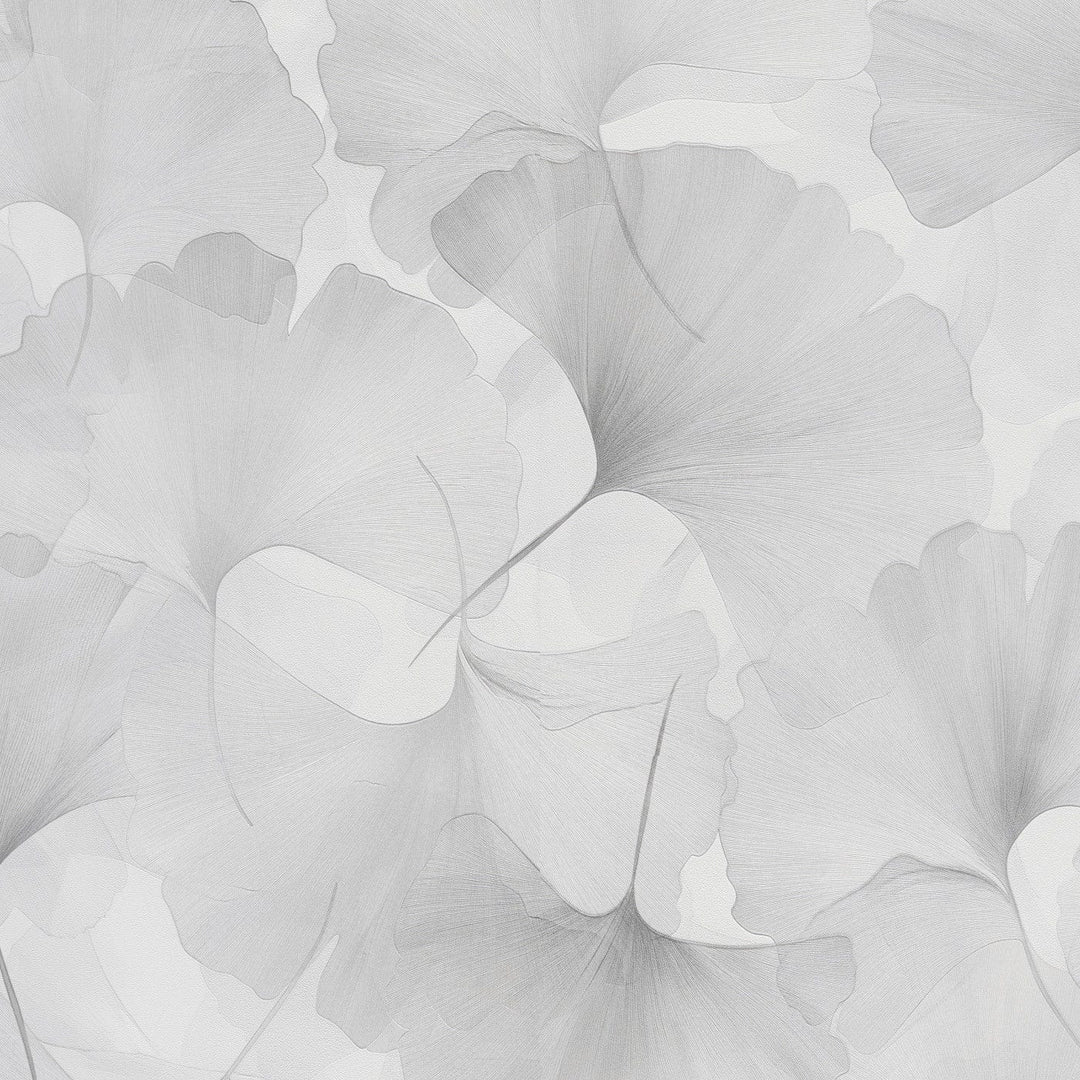 ERISMANN tapetes 3774767: Ginkgo lapas, pelēka Erismann