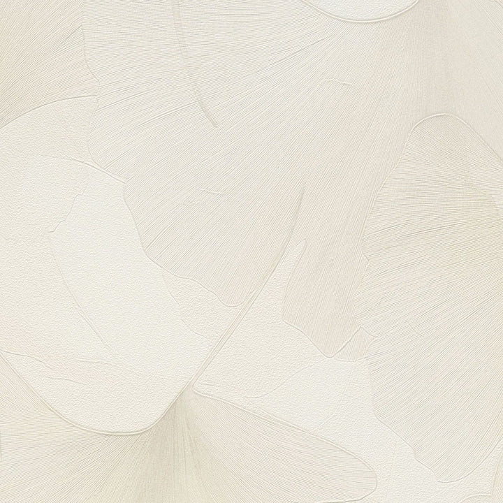 ERISMANN tapetes 3774746: Ginkgo lapas, krēmkrāsa Erismann