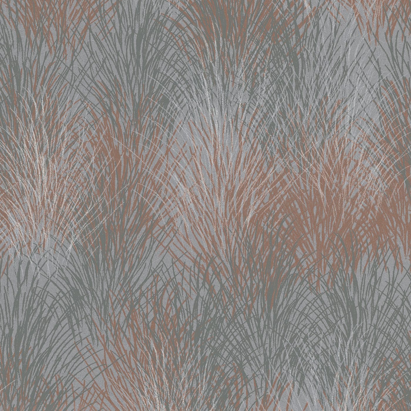 Tapetes ar spīdīgu fonu un matētu dabas rakstu, pelēka/bronzas - 3753340 Erismann