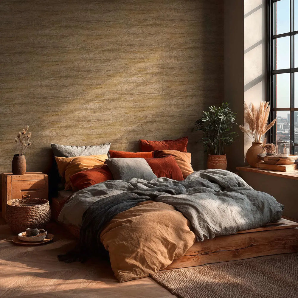 Tapetes ar Vidusjūras akmens izskatu - pelēka, brūna - 3012672 AS Creation