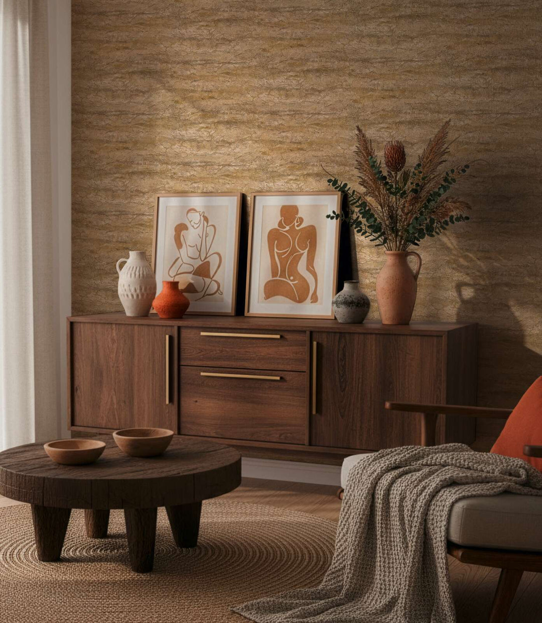 Tapetes ar Vidusjūras akmens izskatu - pelēka, brūna - 3012672 AS Creation