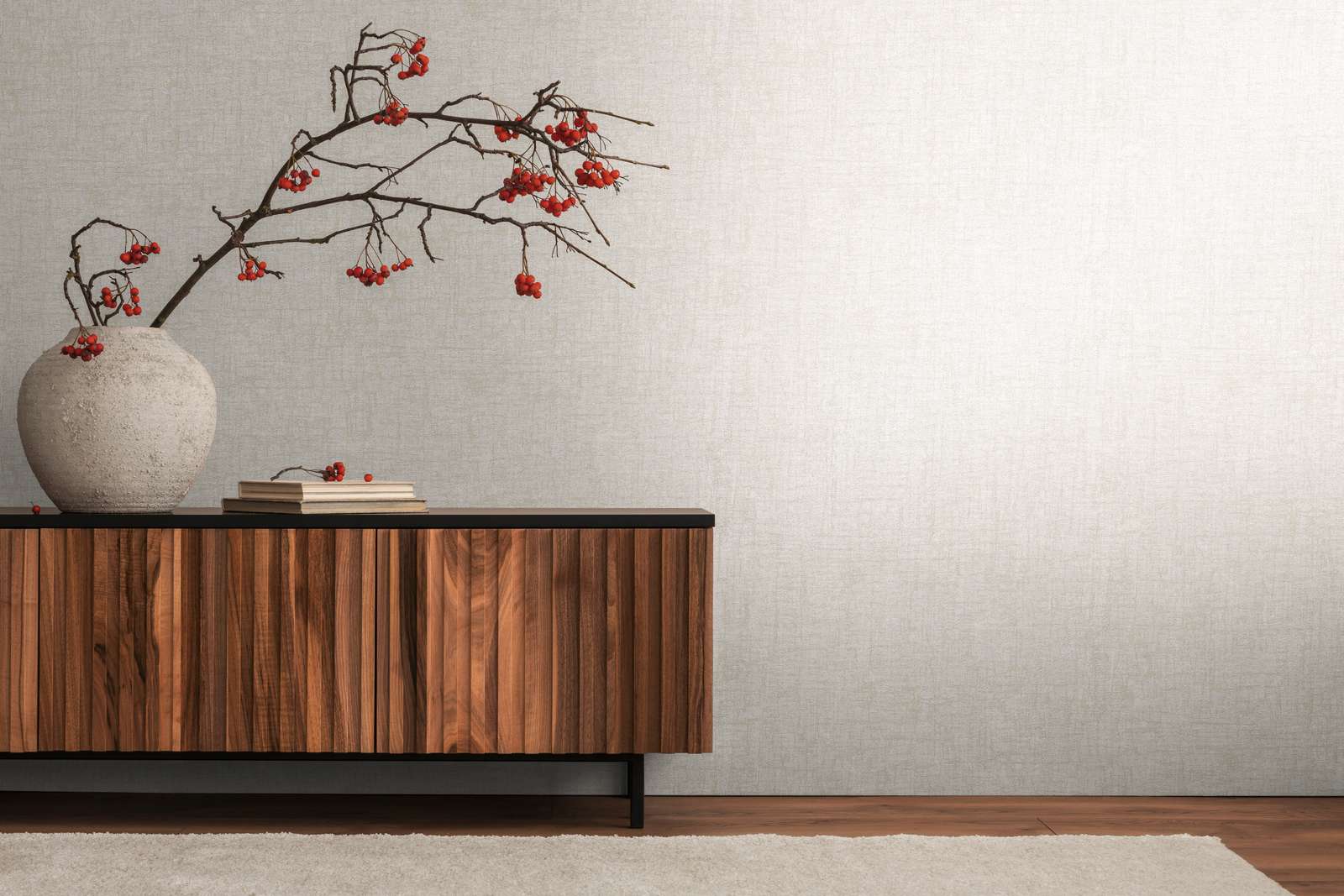 Tapetes ar tekstūru un tekstila izskatu ar vieglu spīdumu, 395641 AS Creation