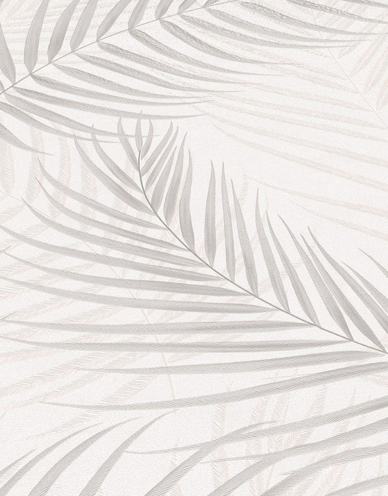 Tapetes ar tropiskam lapām, pasteļtoņos Erismann
