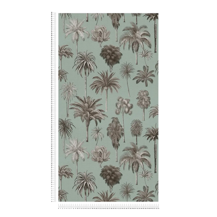 Tapetes ar tropisku palmu motīvu | salvijas zaļas - 3012241 AS Creation