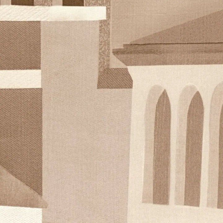 Tapetes ar Vidusjūras arhitektūras motīvu | brūna, bēša - 3012475 AS Creation