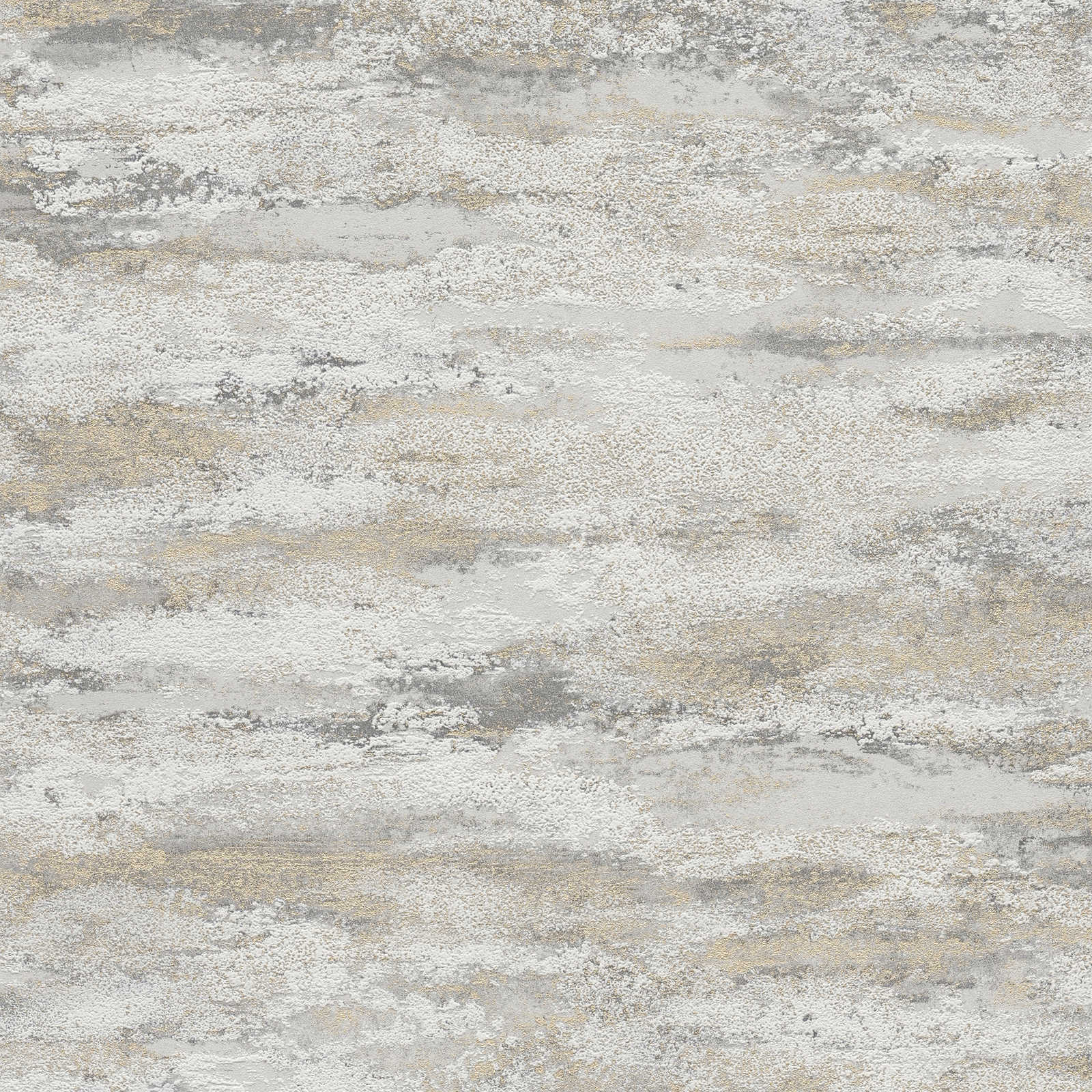Tapetes ar viļņotu rakstu un mirdzumu: krēma, pelēka, zelta, 390415 AS Creation